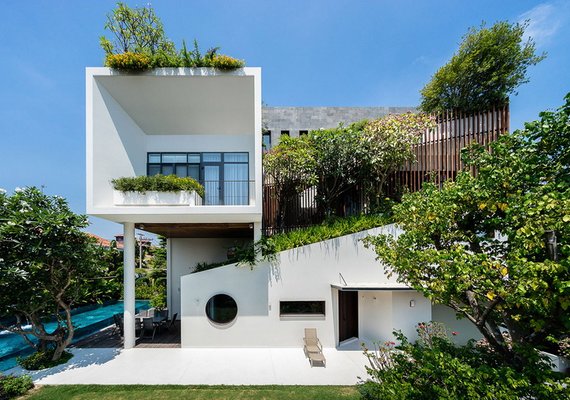 Thiết kế biệt thự bể bơi phong cách hiện đại đẹp hút hồn