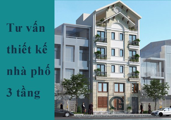 Tư vấn thiết kế nhà phố 3 tầng đẹp