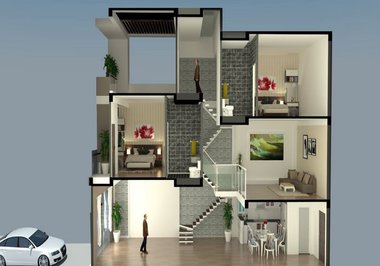 Có nên thiết kế nhà ống lệch tầng?