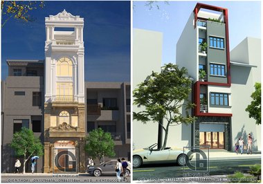 Tham khảo các mẫu nhà lô phố nhỏ hẹp