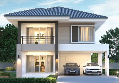 Mẫu thiết kế biệt thự 2 tầng hiện đại đẹp