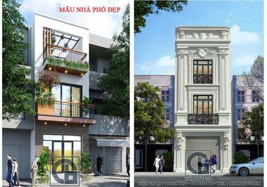 Mẫu thiết kế nhà phố đẹp mặt tiền 5m