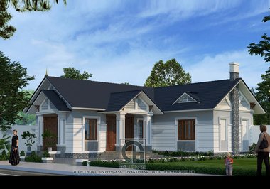 Mẫu thiết kế nhà vườn 1 tầng đẹp như tranh - Chương Mỹ, Hà Nội
