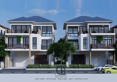 Tư vấn thiết kế biệt thự đơn lập 3 tầng kết hợp cho thuê