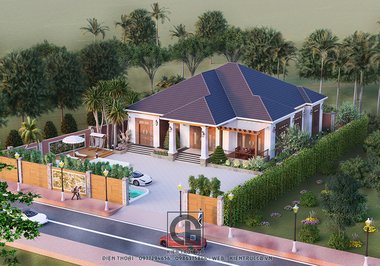 Vì sao mẫu nhà vườn 1 tầng đang được nhiều người ưa chuộng?