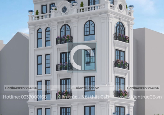 Phong cách hiện đại của thiết kế kết hợp kinh doanh của mẫu nhà phố 2 mặt tiền ở đường Mạc Thái Tổ