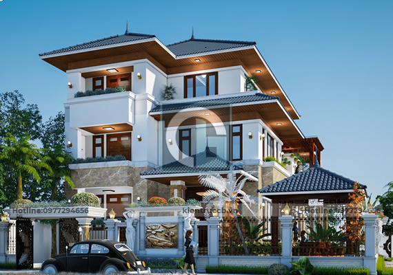 KIỂU DÁNG MÁI TÂN CỔ ĐIỂN DÀNH CHO BIỆT THỰ