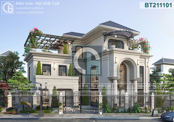 TOP 5 mẫu biệt thự tân cổ điển được quan tâm nhiều nhất 2022