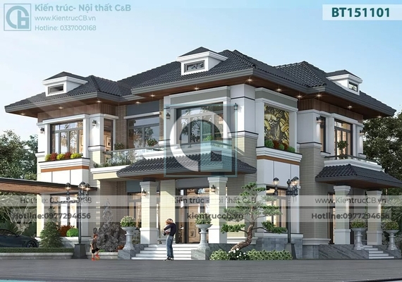 XU HƯỚNG THIẾT KẾ BIỆT THỰ MÁI NHẬT HIỆN ĐẠI 2024