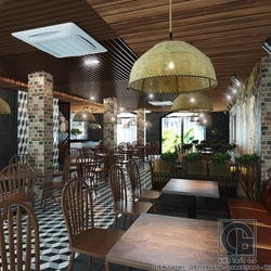 Ấn tượng mẫu thiết kế nội thất nhà hàng, quán cà phê hiện đại