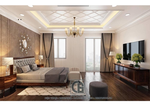 Mẫu nội thất biệt thự tân cổ điển kết hợp hiện đại sang trọng