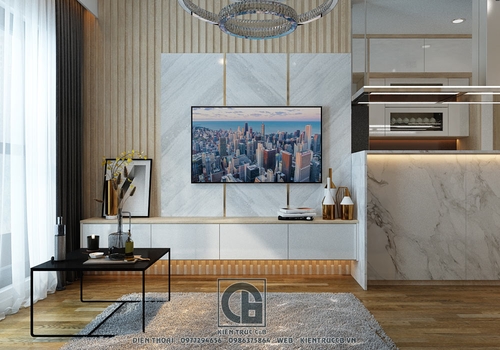 Thiết kế nội thất chung cư hiện đại (CĐT: Anh Tuấn - Đình Thôn, Hà Nội)