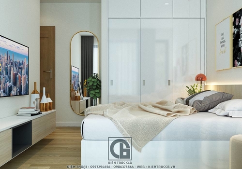Mẫu thiết kế nội thất phòng ngủ đẹp cho chung cư