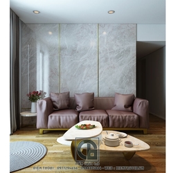 Mẫu nội thất chung cư 85m2 màu hồng nâu - Vẻ đẹp hiện đại, lãng mạn