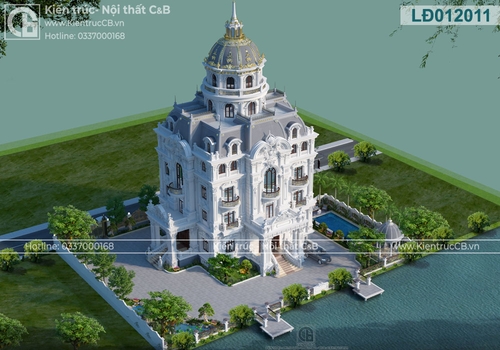 Thiết kế lâu đài kiểu Pháp đẹp - thể hiện đẳng cấp của gia chủ