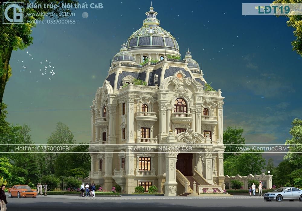 Thiết kế lâu đài cao cấp ông Thụy tọa lạc tại cố đô Ninh Bình