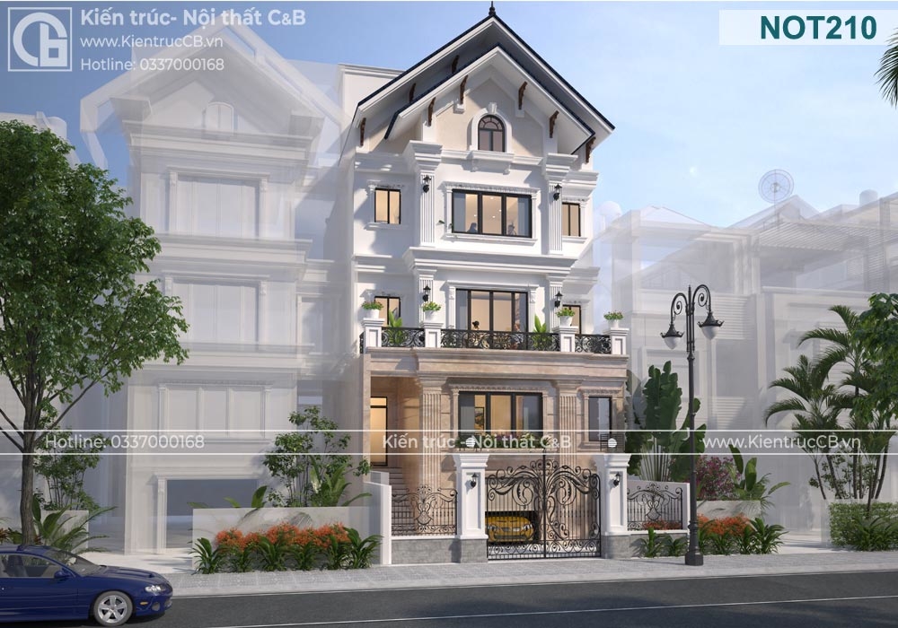 Mẫu thiết kế nhà phố 5 tầng ấn tượng - Lĩnh Nam, Hoàng Mai, Hà Nội