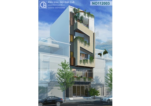 Thiết kế nhà ống 5 tầng kết hợp kinh doanh (MSP: NO112003)