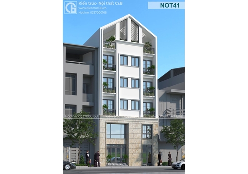 Phương án 2: Kết hợp homestay và nhà ở trong mẫu nhà phố hiện đại 6 tầng