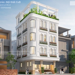 Mẫu thiết kế nhà phố kinh doanh 4 tầng 1 tum - Xuân Đỉnh, Hà Nội