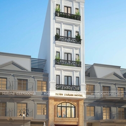 Xuân Thành Hotel - Mẫu thiết kế nhà phố cho thuê 6 tầng tân cổ điển
