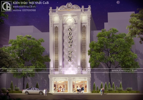 Kiến trúc tân cổ điển sang trọng của quán Karaoke anh Tùng - Bắc Giang