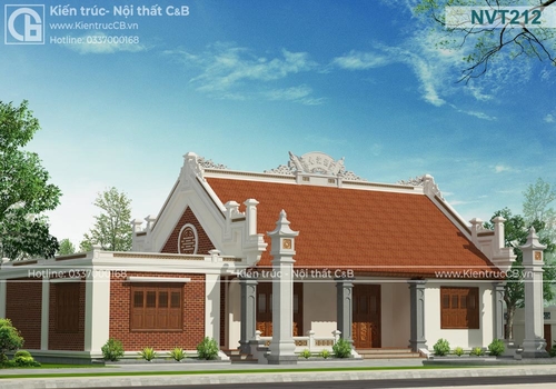 Nét cổ xưa trong mẫu thiết kế nhà cổ cấp 4 mái ngói