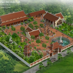 Thiết kế kiến trúc chùa Phúc Khánh – Nam Từ Liêm – Hà Nội