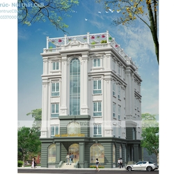 Thiết kế nhà văn phòng 5 tầng 2 mặt tiền đẹp nhất tọa lạc tại Long Biên
