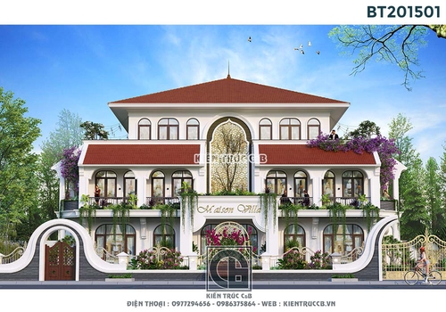 Vẻ đẹp sang trọng của mẫu biệt thự nghỉ dưỡng ở Thành phố Đà Lạt mộng mơ (MSP: BT201501)