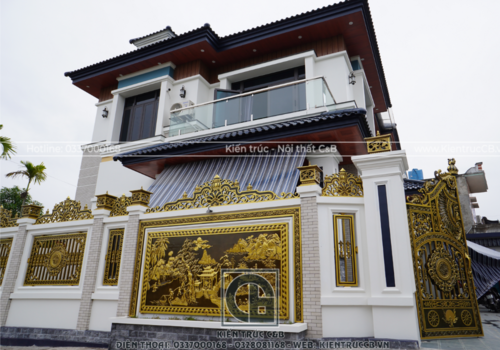 HOÀN THIỆN BIỆT THỰ MÁI NHẬT HIỆN ĐẠI, SANG TRỌNG NHÀ ANH AN Ở THÁI BÌNH