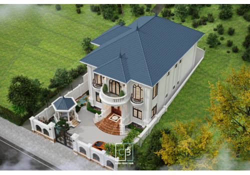 BIỆT THỰ TÂN CỔ ĐIỂN 2 TẦNG- VẺ ĐẸP XA HOA THỜI THƯỢNG