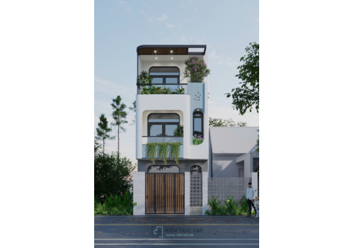 Nhà ống 3 tầng Phong cách Địa Trung Hải - làn gió mới cho không gian sống