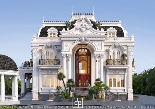 Mẫu Biệt Thự Tân Cổ Điển 3 Tầng Sang Trọng – Đẳng Cấp Vượt Thời Gian