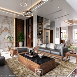 Mẫu biệt thự 2 mặt tiền theo phong cách hiện đại ở TP. Hòa Bình