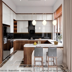 Mẫu biệt thự 2 mặt tiền theo phong cách hiện đại ở TP. Hòa Bình