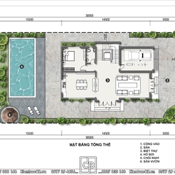 Mẫu thiết kế biệt thự 3 tầng phong cách hiện đại, năng động