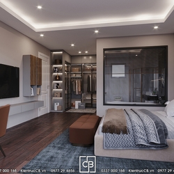 Mẫu thiết kế biệt thự 3 tầng phong cách hiện đại, năng động