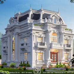 Mẫu biệt thự 3 tầng tân cổ điển (MSP: BT180201)