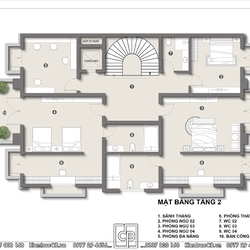 Mẫu biệt thự 3 tầng tân cổ điển (MSP: BT180201)