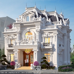 Mẫu biệt thự 3 tầng tân cổ điển (MSP: BT180201)