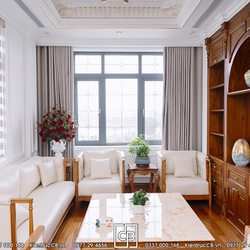 Thiết kế biệt thự hiện đại 3 tầng kết hợp mái Nhật của gia đình anh Vinh