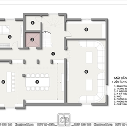 Thiết kế biệt thự hiện đại 3 tầng kết hợp mái Nhật của gia đình anh Vinh