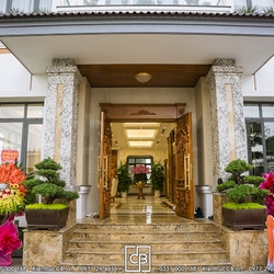 Thiết kế biệt thự hiện đại 3 tầng kết hợp mái Nhật của gia đình anh Vinh