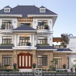 Mẫu Biệt Thự Tân Cổ Điển 3 Tầng Sang Trọng – Đẳng Cấp Vượt Thời Gian