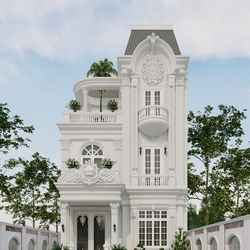 Mẫu Biệt Thự Tân Cổ Điển 3 Tầng Sang Trọng – Đẳng Cấp Vượt Thời Gian