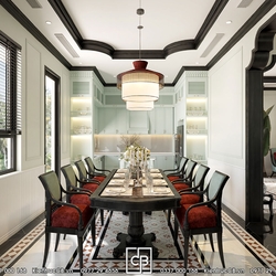 Thiết Kế Nội Thất Biệt Thự Phong Cách Truyền Thống Á Đông Đẳng Cấp