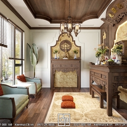 Thiết Kế Nội Thất Biệt Thự Phong Cách Truyền Thống Á Đông Đẳng Cấp