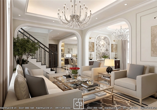 Thiết Kế Nội Thất Biệt Thự Tân Cổ Điển Sang Trọng
