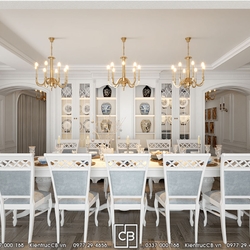 Nội thất tân cổ điển nhẹ nhàng - sang trọng